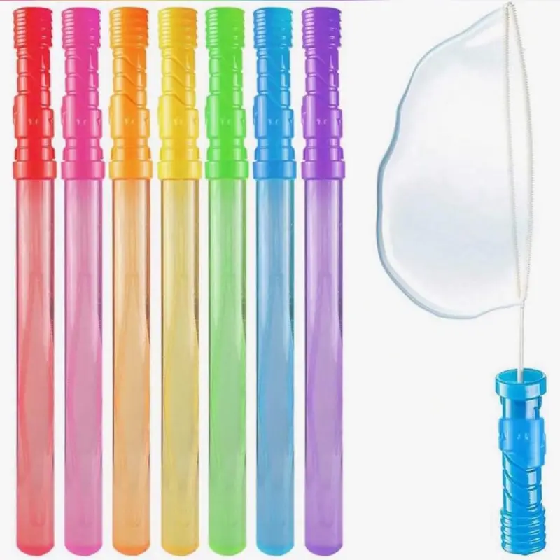 Pack of 3 Bubble Swords in Various Colors - Pre-Filled for Kids Active Play and Motor Skill Improvement 2