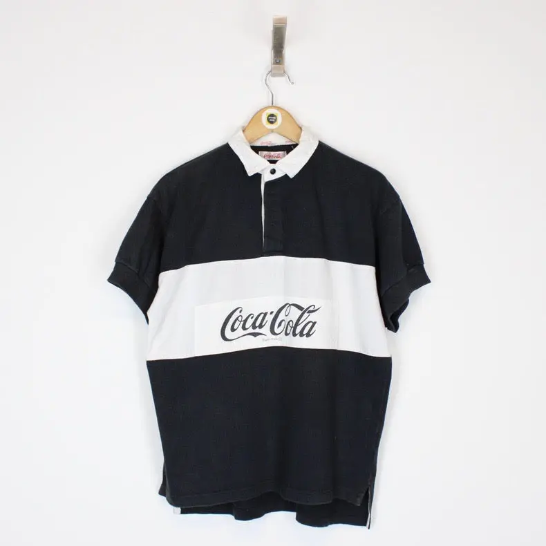 Vintage Coca Cola Rugby Shirt Small
