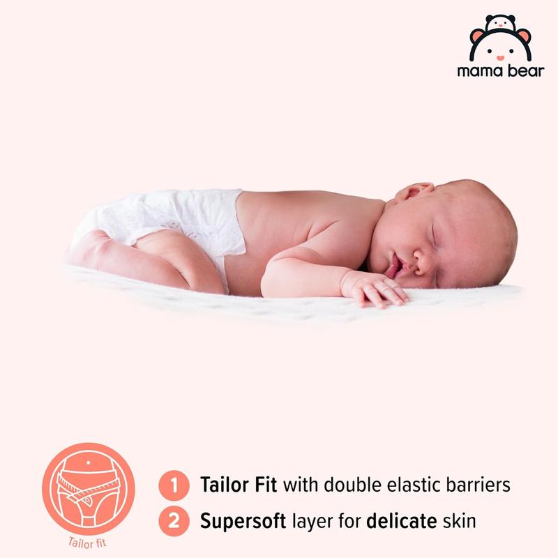 Ultra Dry Nappies, Size 1 (2-5 kg), 96 Count (2 Packs of 48), White, Monthly Pack 1