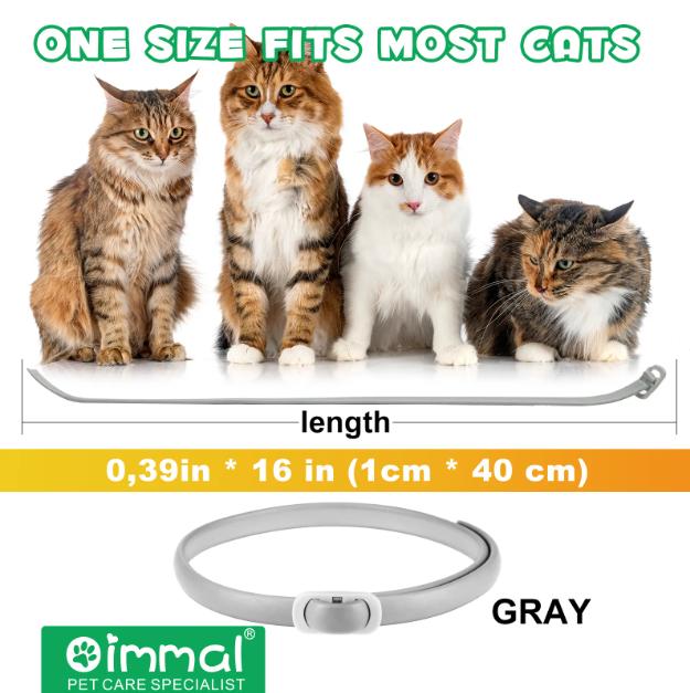4 Pcs (4 x Collars) Flea And Tick Collars For Cats Waterproof Adjustable Pet Collar 24 Months 4