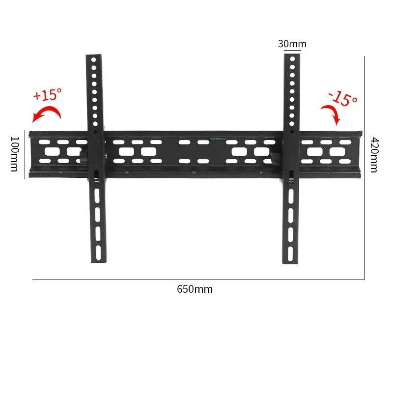 TV Wall Bracket Mount Slim Tilt For 32 36 40 50 55 Up to 72 Inch Universal Fit 4
