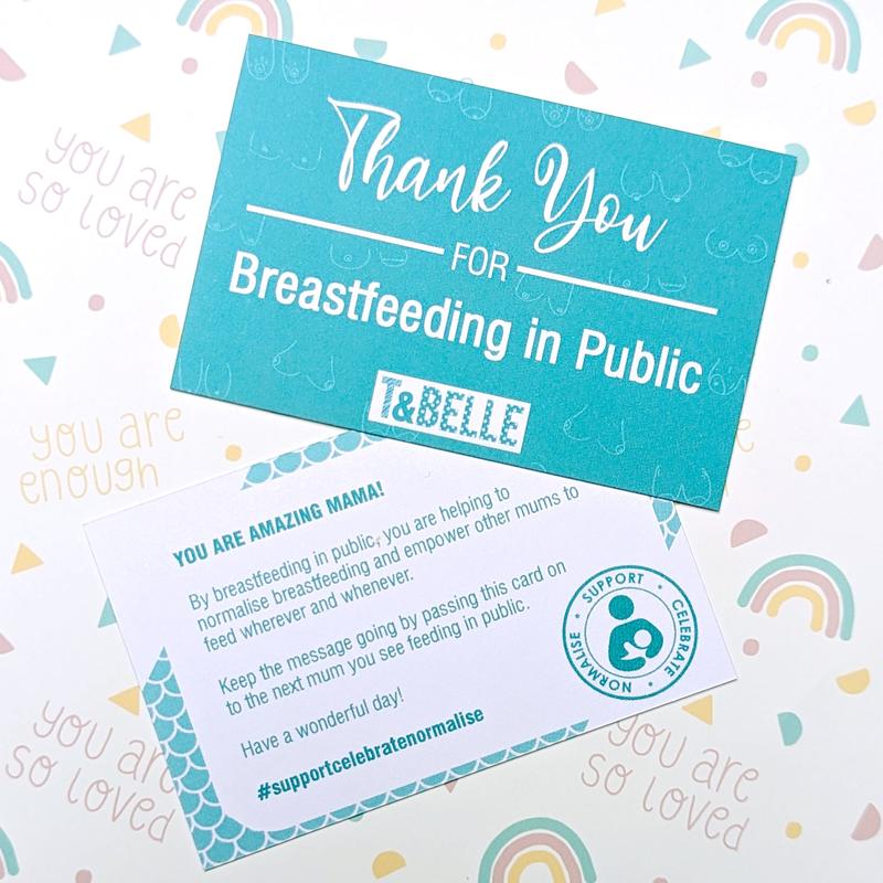Thank You For Breastfeeding In Public Cards - Support Celebrate Normalise Breastfeeding 1