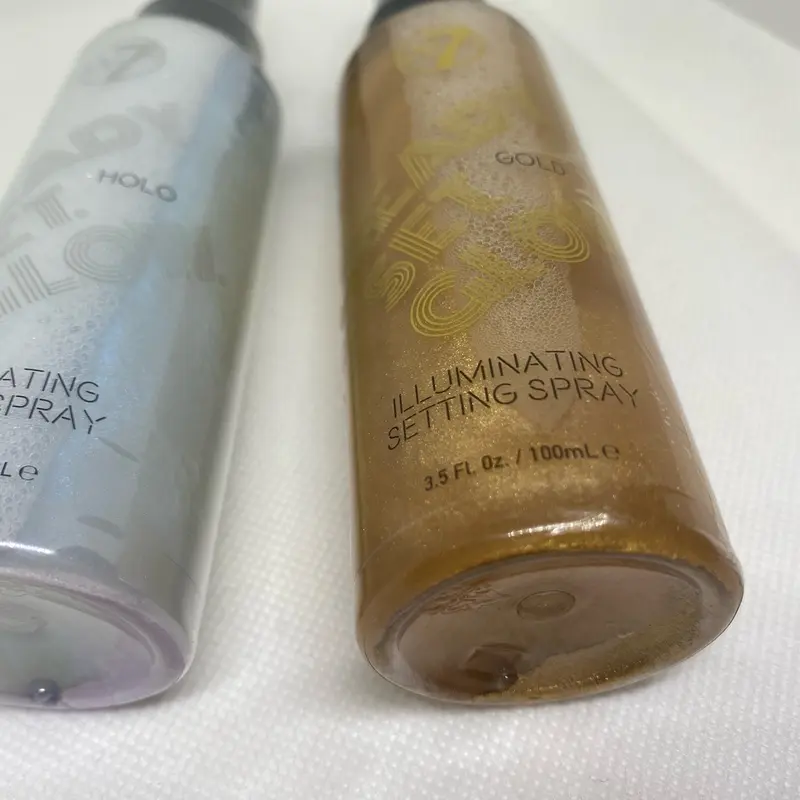 W7 illuminating setting spray Gold and Holo Makeup Cosmetic Shimmer Radiant Lightweight Flawless 4