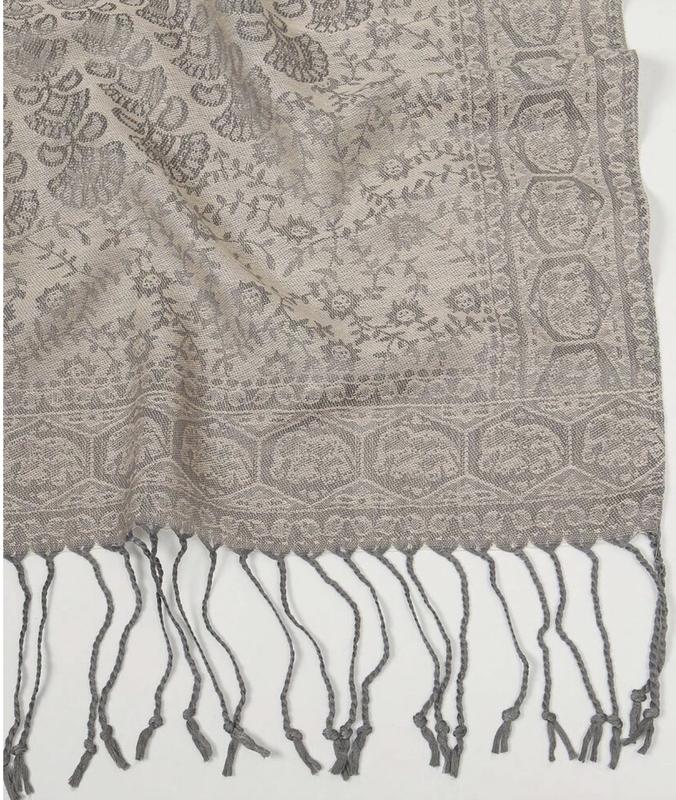 Pashmina Hijab, Women's Pattern Fashionable Warm Printed Scarf, Frosted Veil Hijab By Hudda 5