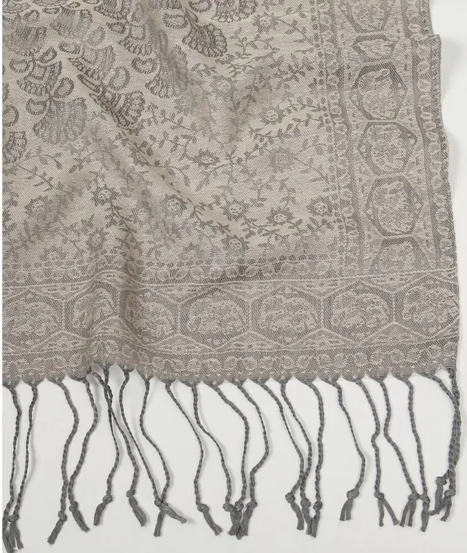 Pashmina Hijab, Women's Pattern Fashionable Warm Printed Scarf, Frosted Veil Hijab By Hudda 4