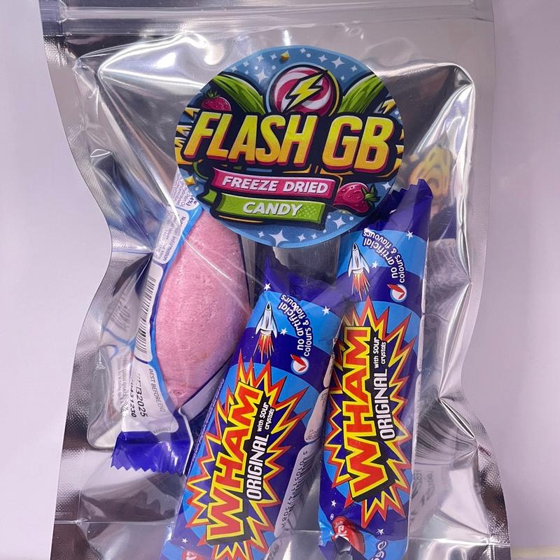 Wham Original Chew Bar FREEZE DRIED CANDY BY FLASH GB Puff Snack Crispy Crunchy 0
