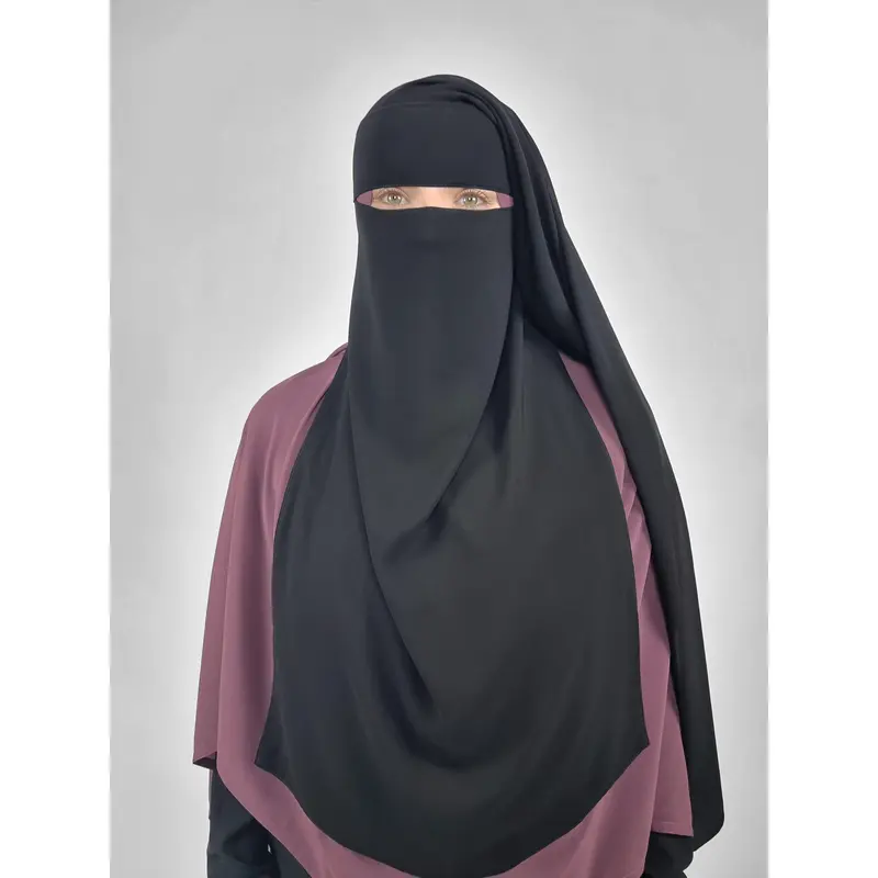 Long Rectangular 2 Layer Niqab | Pinch 3