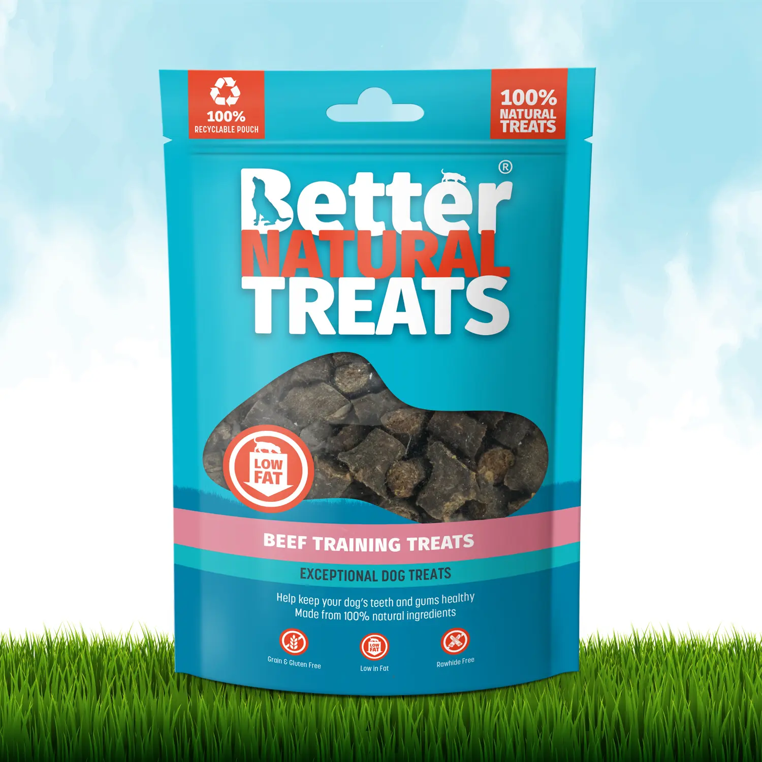 Better Natural Treats Beef Training Treats 90g Dog Treats weight control no wheat