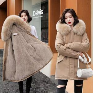 【Free shipping】Mistboy Women's Cotton-Padded Jacket with Big Fur Collar for Autumn and Winter - Tops, Outerwear