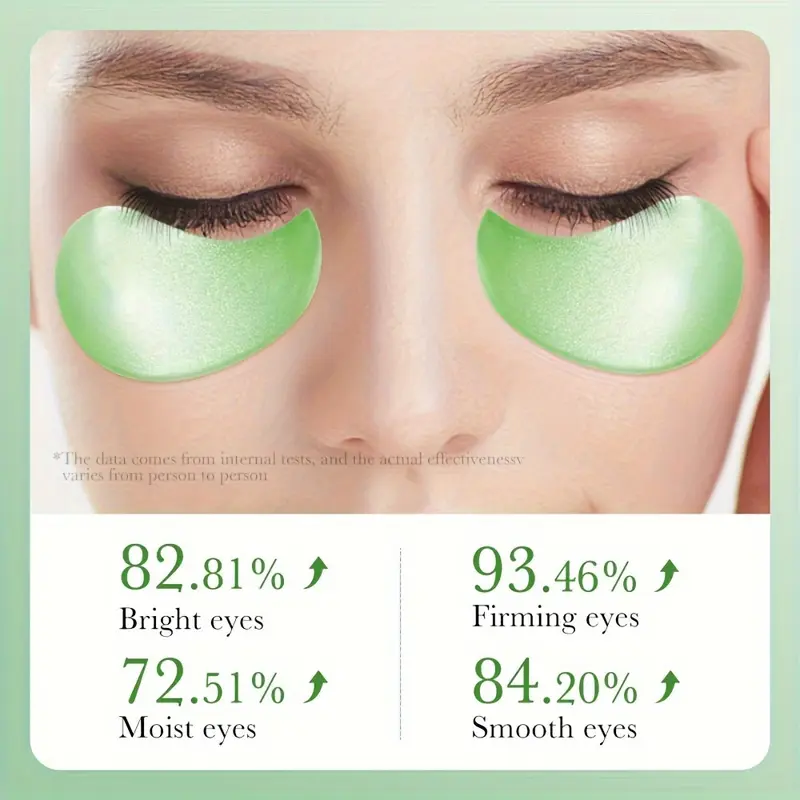 60pcs Aloe Vera Collagen Crystal Eye Masks, Gentle Soothing Eye Care, Reduces & Fine Lines, Restores Firmness & Shine, All Skin Types, Low Allergenic, Unisex Adult Use 3