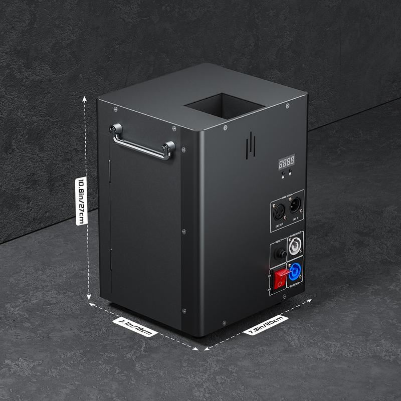 Product Introduction of 200W DMX Flame Thrower Effect Fire Stage Machine Christmas Party Projector DJ Show 4