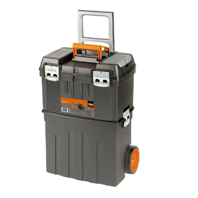 Product Introduction of Bahco Rolling Wheeled 2 Piece Mobile Workshop Tool Storage Box Cart, 4750PTBW47 0