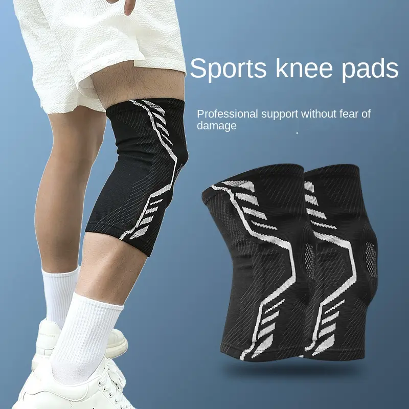 Outdoor sports basketball knee pads sports support spring compression cycling running summer thin breathable knitted sports protective equipment