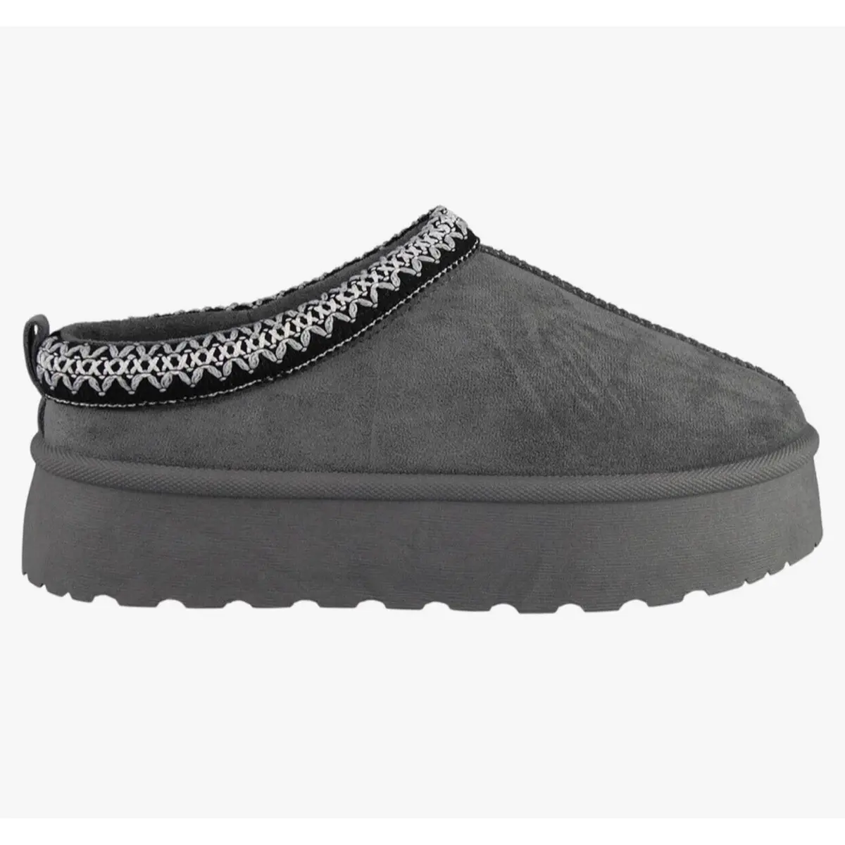 Women Flat Round Toe Faux Sued And Fur Line Mule Slippers Winter Footwear Size UK 3-8 Comfort Walking Shoes Girl Shoe Nail Active Valentine Gift For Her Valentine Gift Valentine Sale Valentine Day Shoes Suede Slide outdoor slippers