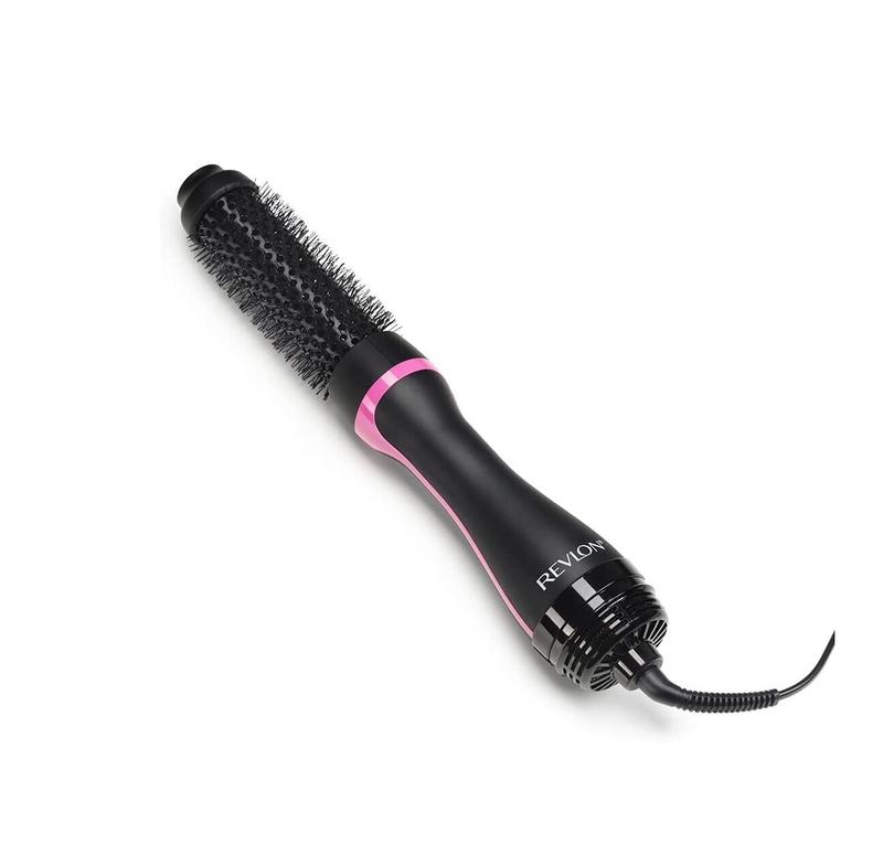 Revlon Round Brush Dryer and Hair Styler with 820W Airflow Dryer Motor and Ceramic-Coated Barrel - One Step Root Booster - For Volume, Flips, Waves and Soft Curls - Ionic Technology for Reduced Frizz and Static 1