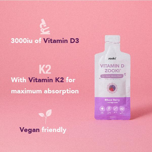 Vitamin D Zooki - Immune System, Muscle Function, Bones & Mood 8