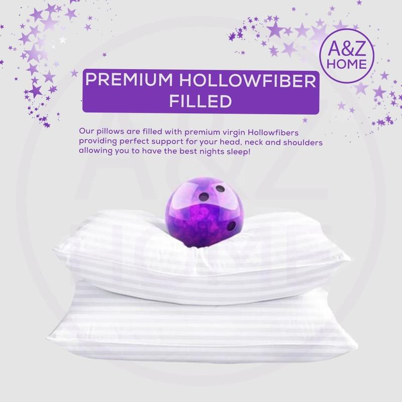 Product Introduction of A&Z Home Soft Egyptian Stripe Pillows - Hotel Quality, Extra Filled, Suitable for Back and Side Sleepers 6