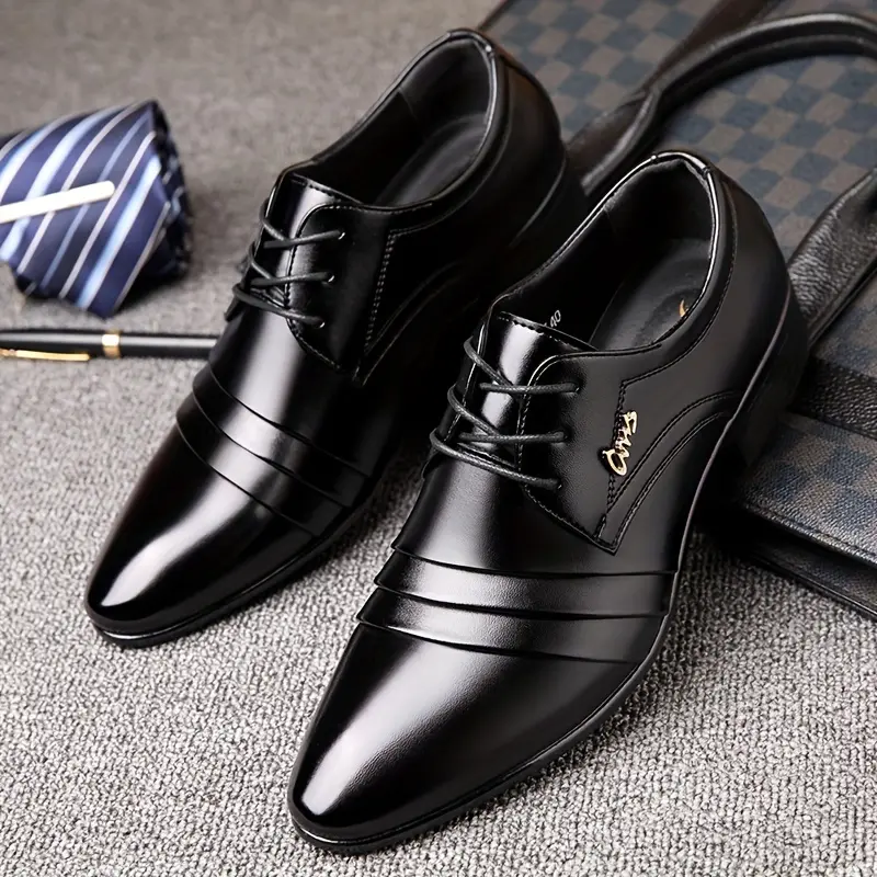 Plus Size Mens Derby Shoes - Timeless Vintage Style with Ultra-Comfort & Anti-Slip Grip - Secure Lace-Up Formal Shoes for Outdoor Adventures - Durable Rubber Sole - Designed for Big & Tall Gentlemen 1