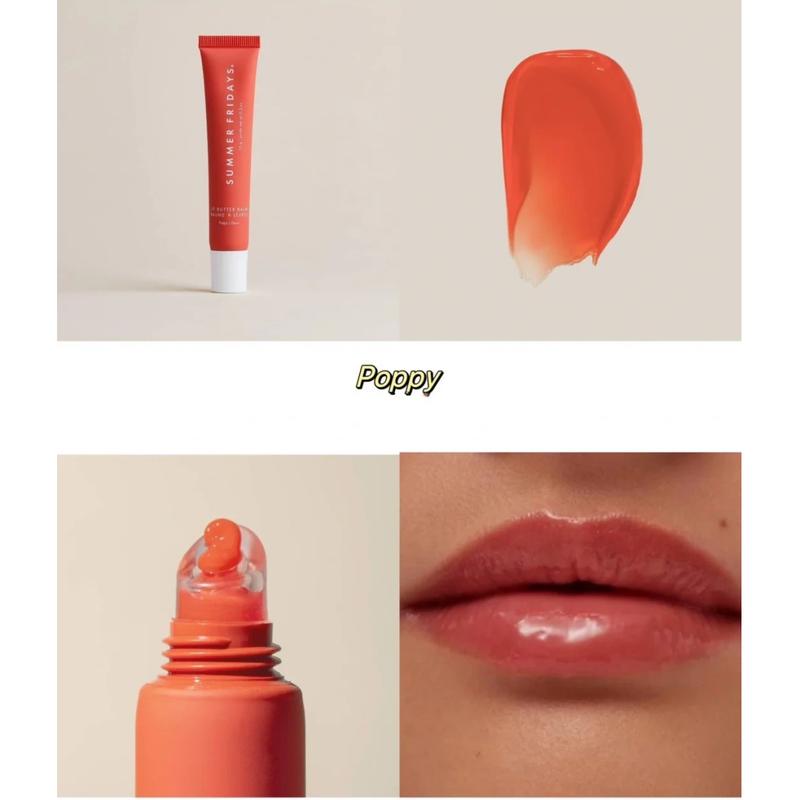 Product Introduction of Summer Fridays Vanilla Beige Lip Balm Mini Lip Gloss Set Moisturizing Transparent Smooth Soft Tube Mirror Lipstick Makeup Set Moisturizer Cosmetic 7