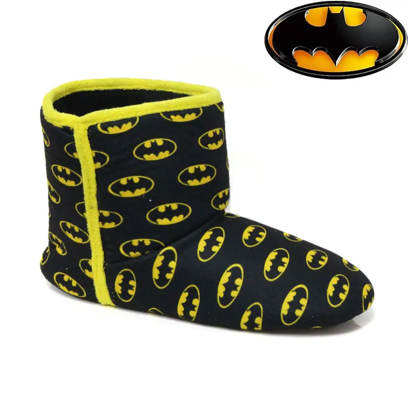 MENS BATMAN SLIPPERS NEW MENS BOYS NOVELTY WARM COMFORT FUR WINTER SHOES 0