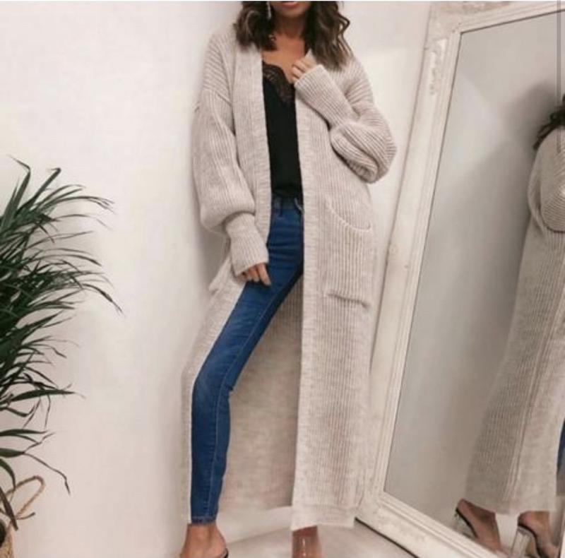 Product Introduction of Balloon sleeve maxi cardigan 11