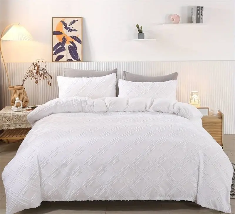 White Ultimate Luxury Duvet Cover Set 3 piece Set 1