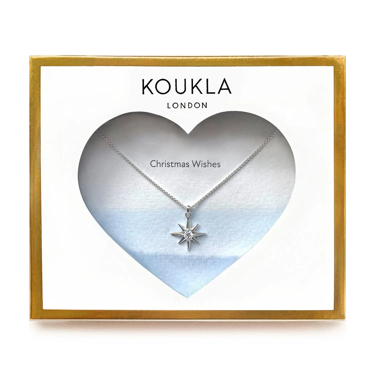 Christmas Wishes Star Necklace - Handcrafted in Sterling Silver