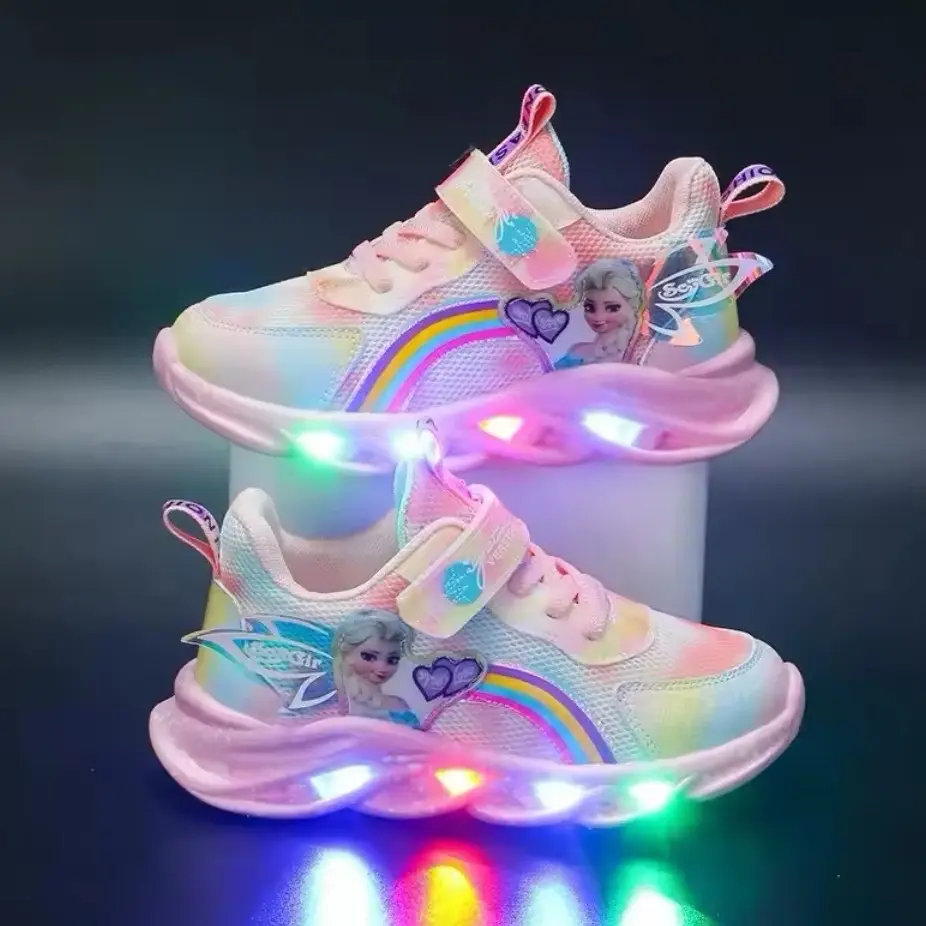 Girls Frozen light up trainers