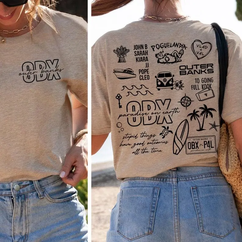Outer Banks Shirt, OBX TShirt, Tee Shirt, John B, JJ Shirt, Pogue Life, P4L, Poguelandia, Twinkie, Paradise On Earth, Unisex Short Sleeve