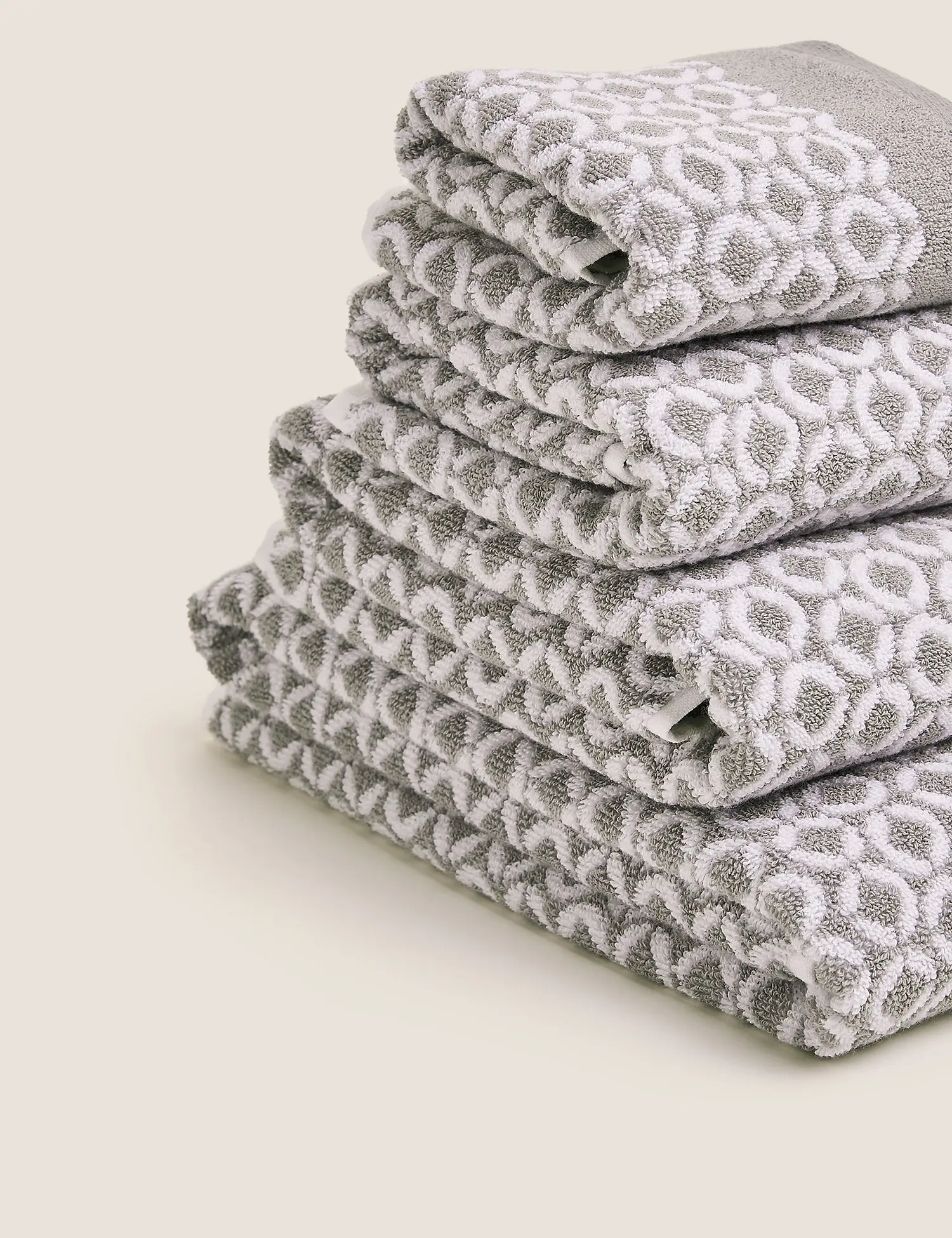 Jacquard Jumbo Bath Towels - Soft and Absorbent for Your Home - 2 Pack - 75x145cm - 100% Cotton Set Shower Green