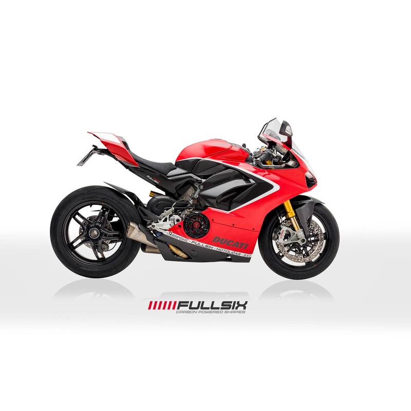 Fullsix Ducati Panigale V4 Carbon Fibre Frame Covers 4