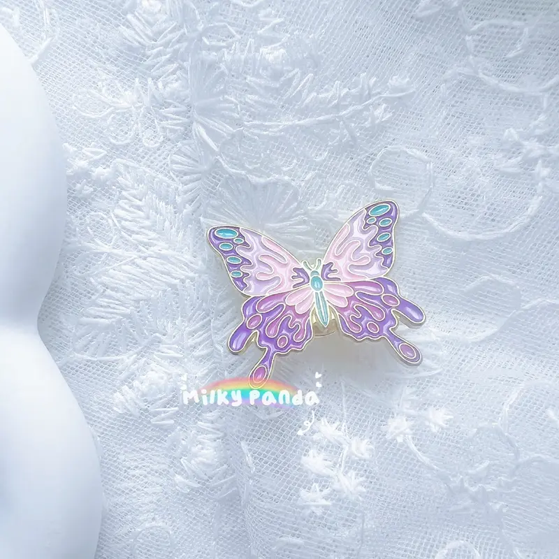 Cute Butterfly Badge| Cute Pin | Pin Lover | Milky Panda 3
