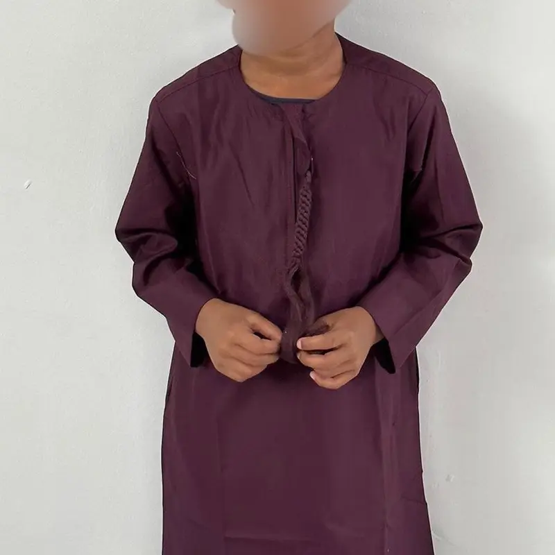 Zakariya’s Collection- Cotton Emirati Jubba- Plum 3