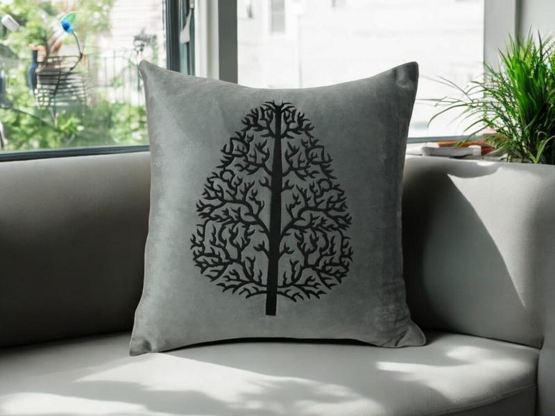 16"x16" Luxury Velvet Cushion Cover with Laser Cut Motif - Velvet Front, Silk Back with Zip machine wash fade resistant cushion cushion  cover cushion  viral cushion  covers bedroom  covers cushion  covers colorful  cushion cushion  covers 4