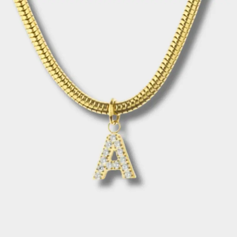 ICY INITIAL NECKLACE
