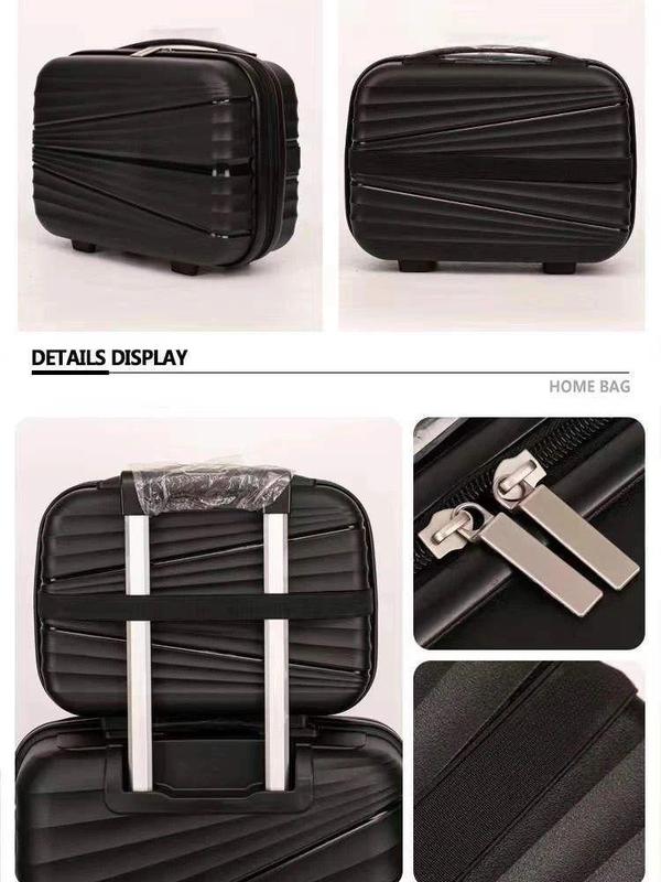 4 colour hard shell unbreakable luggage suitcase travel bag baggage 8 wheels high quality 7