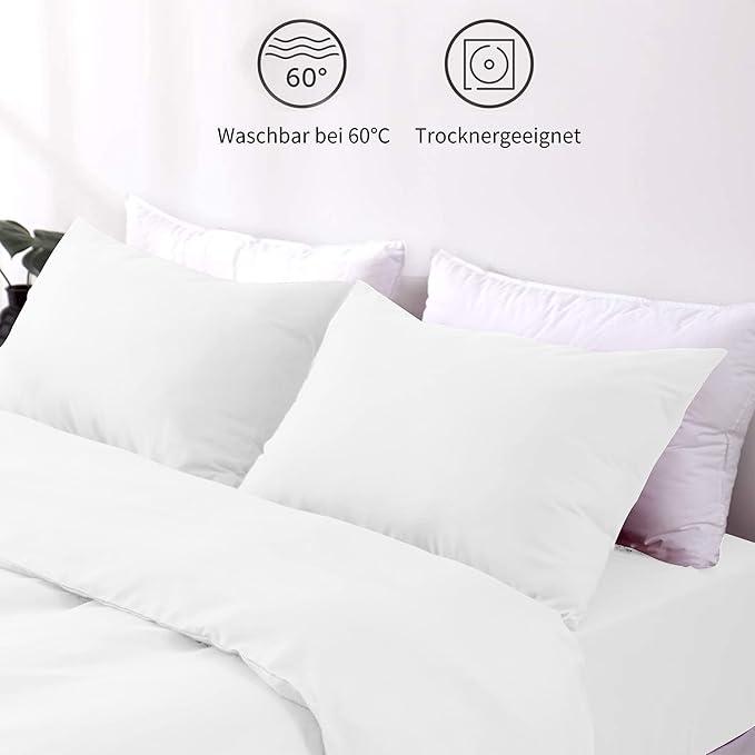 Trend & Bend Luxurious Microfiber Pillowcases 2 & 4 Count Pocket Design Soft Skin Pillowcases 50 x 75cm New Year Gift Hotel Quality Covers 1