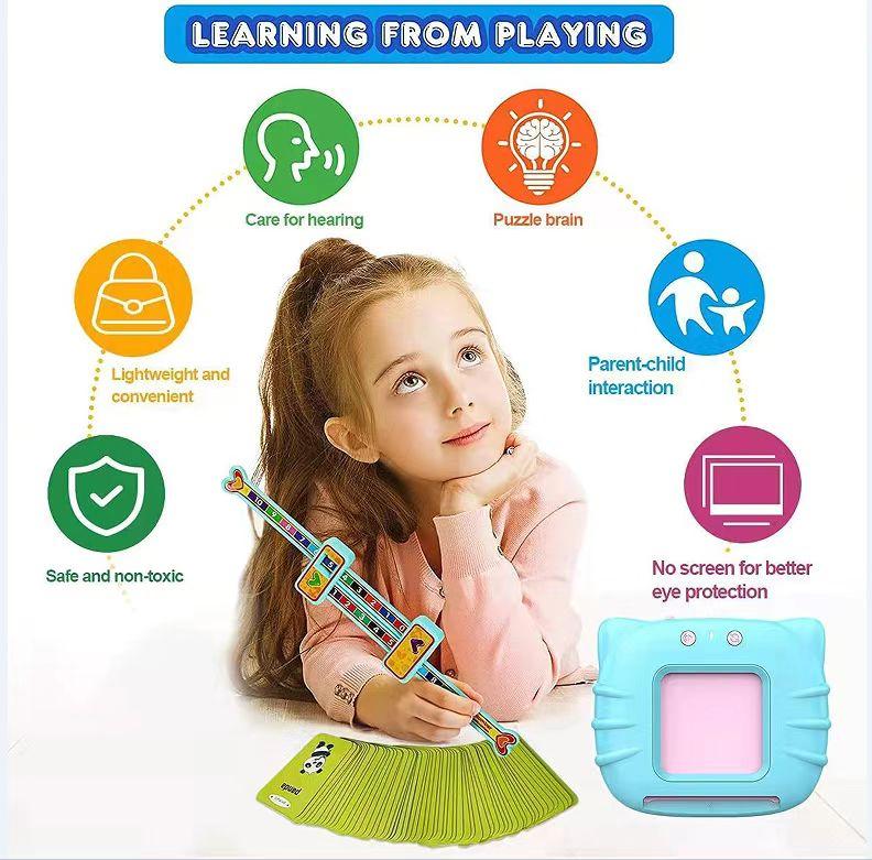 Talking Flash Cards Toy for Children and Toddlers (224 words), Words Sensory Preschool Toy for Speech Therapy & Early Communication for kids, Interactive & Educational Learning Toys 3