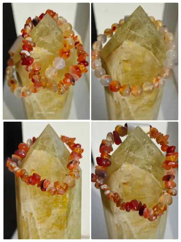 Natural Crystal Chip Round Bead Bracelet Accessory for Women gift jewellery 3