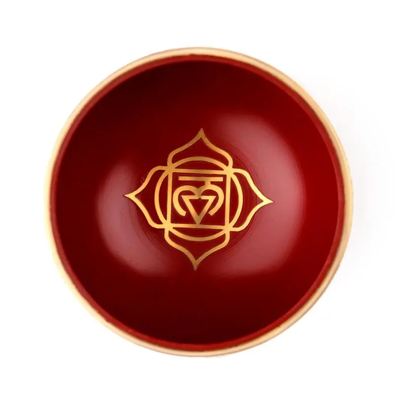 Root Chakra Healing Singing Bowl – Metal Sound Therapy Bowl with Cushion & Stick 3