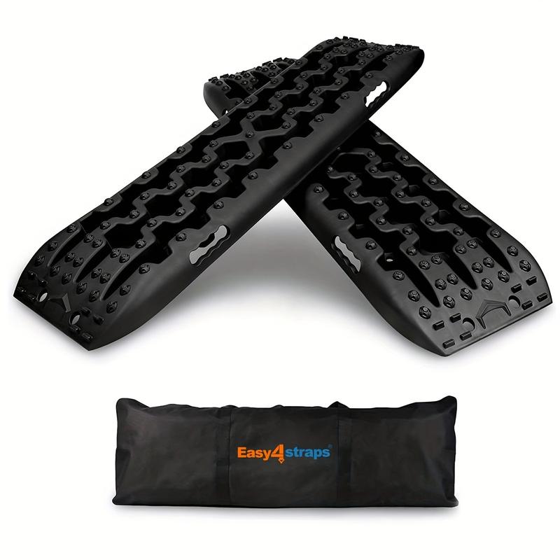 2pcs 4x4 Traction Boards 10t Recovery Track Off Road Grip Winter Boards Sand(Black) 0