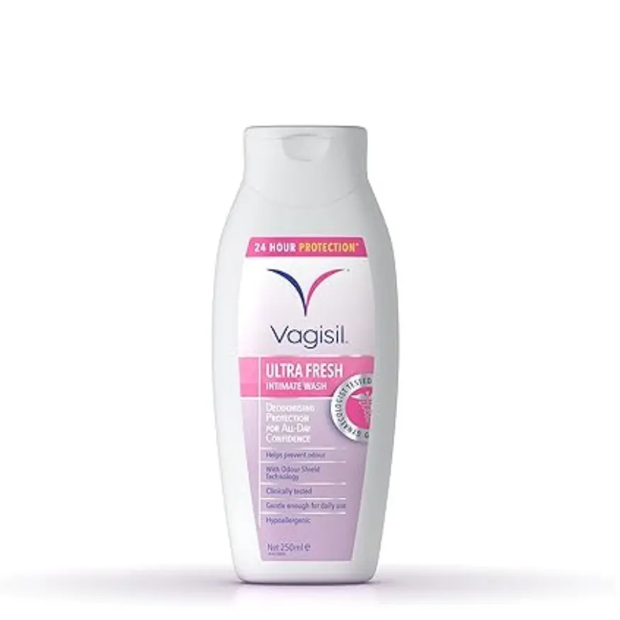 VAGISIL Ultra Fresh Intimate Wash for Daily Feminine Hygiene, 24 Hour Odour Protection, Hypoallergenic, For All-Day Comfort, 250 ml