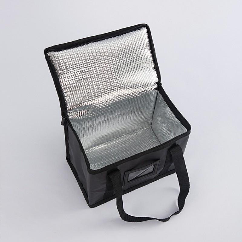 "70L Insulated Food Delivery Bag - Large Thermal Cooler carry Bag for Groceries, Pizza, Takeaway, and Picnic Use, Keeps Food Warm or Cold-Black" 0