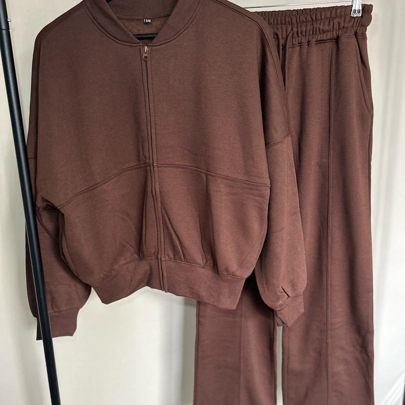 Bomber jacket and seam front straight leg tracksuit 9