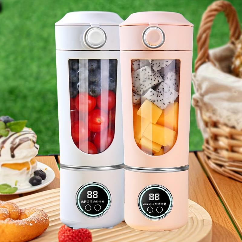 Portable Juicer Cup with Detachable Blender and Cup Cover, Super Large Capacity 25 Ounces (about 700ml), 4-speed Adjustment, High-speed Ice Crushing Portable Slush Blender, Small Personal Blender, with 12 Blades, Suitable for Travel, Sports 1