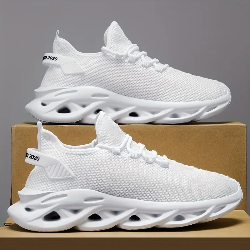 Men's Blade Sneakers Running Shoes Slip-on Sneakers With Shoelaces - Odor-resistant Athletic Shoes - Lightweight And Breathable 5