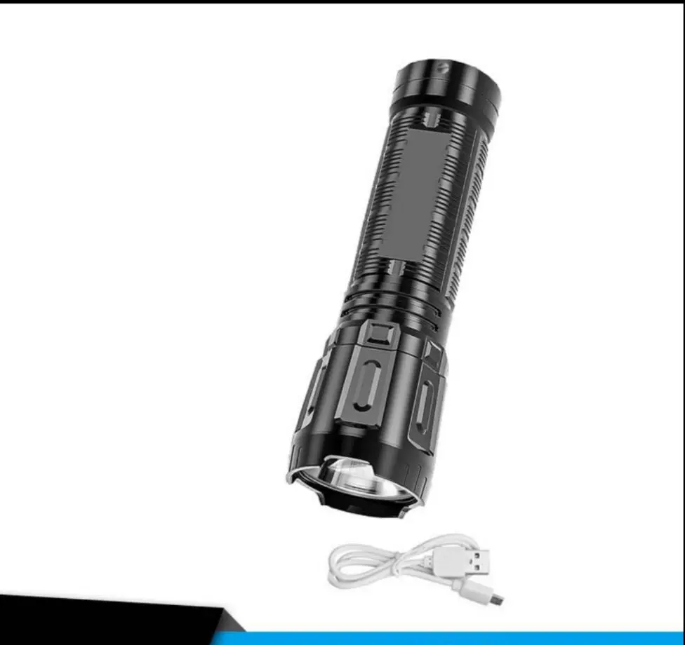 Mini Bright Star USB Rechargeable Waterproof Flashlight - Rugged Tactical Pocket LED for Camping Adventures, Emergency Preparedness, Gift, and Outdoor/Home Use