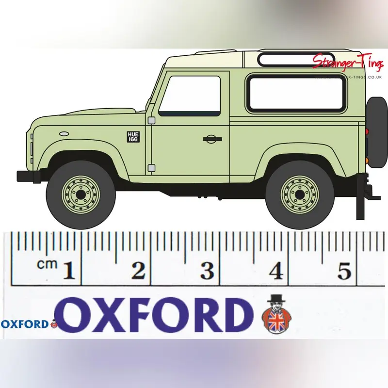 Oxford Diecast Land Rover Defender 2013 - Tamar Blue 1/76 Scale 5