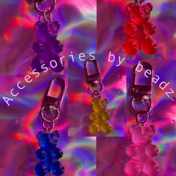 Gummybear beadz keyring