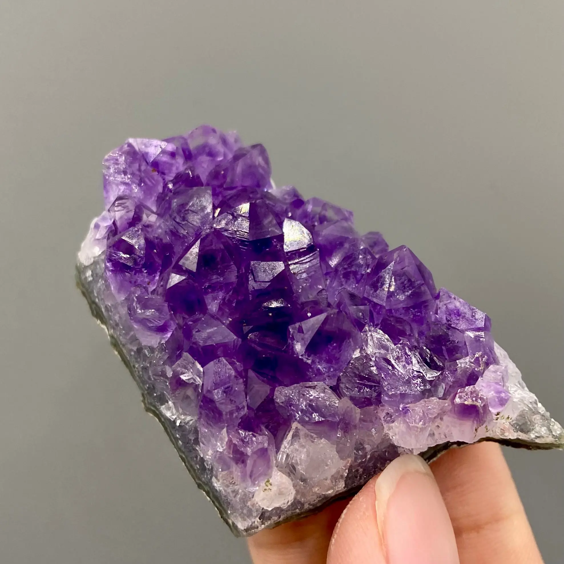 Real Amethyst Crystal Cluster 50-60g 5cm from Uruguay, Raw Amethyst, Purple Quartz, Amethyst Gemstone, Purple Crystal